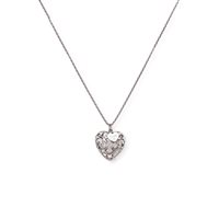Necklace Amen Woman in Silver Zirconia CCCR - CCCR